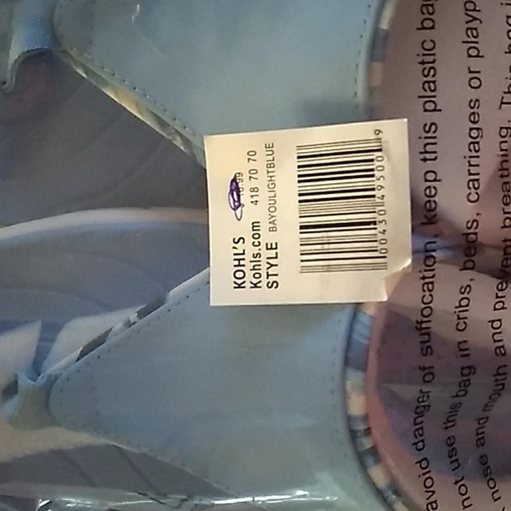 NWT women's Tek Gear light blue sandals - Picture 10 of 10